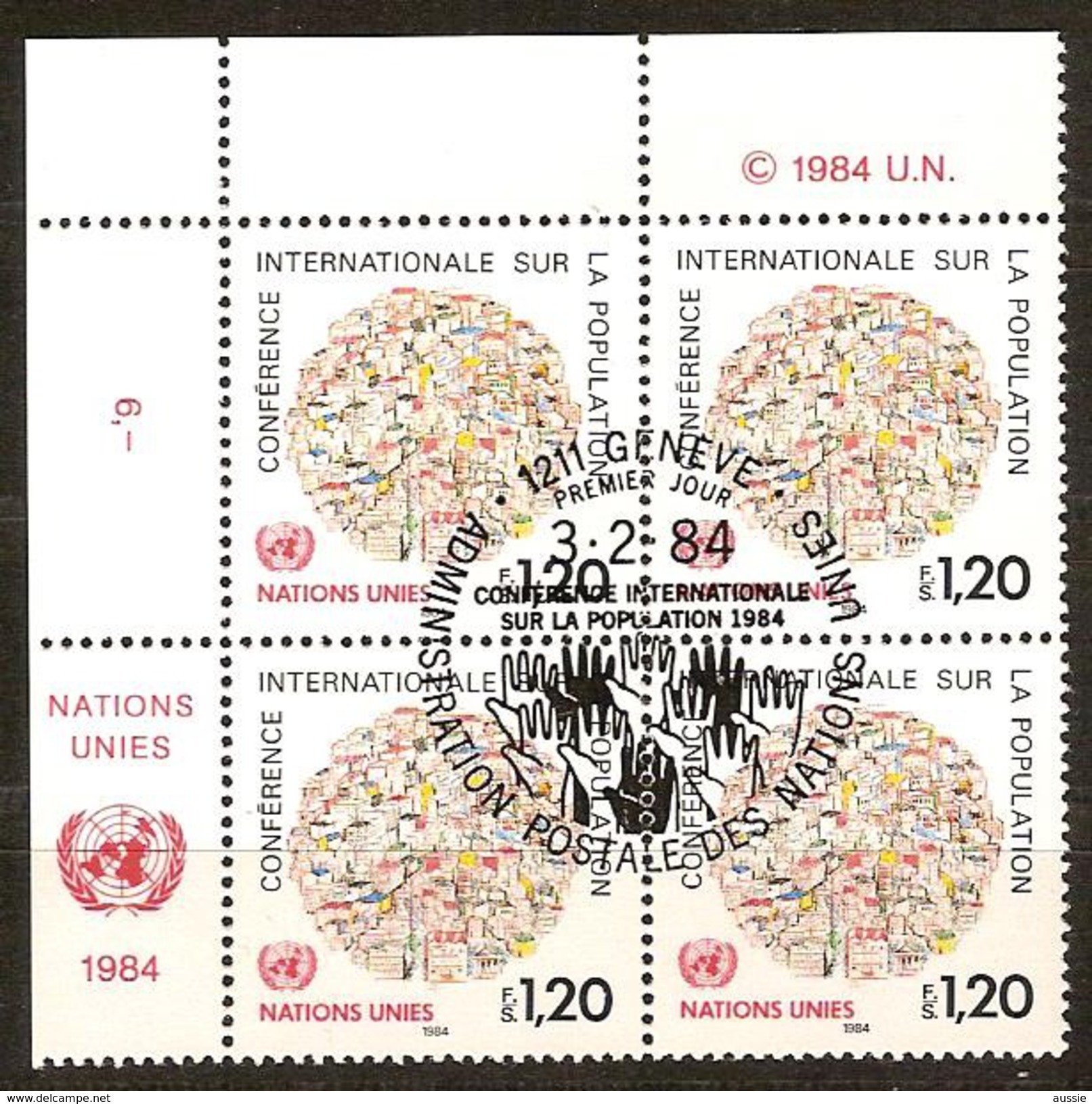 VN Nations Unies Genève 1984 Yvertnr. 119 (°) Used Cote 10,40 Euro - Oblitérés