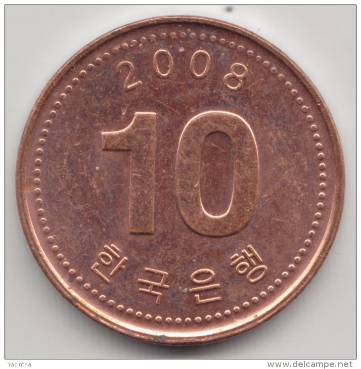 @Y@    Zuid Korea  10 Won   2008          (3908) - Korea (Süd-)