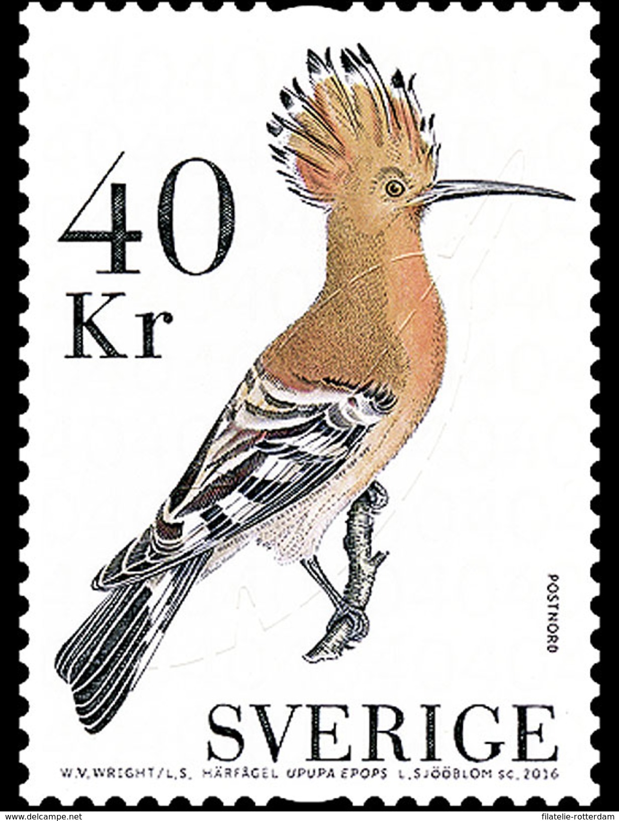 Zweden / Sweden - Postfris / MNH - Complete Set Vogels 2016 - Unused Stamps