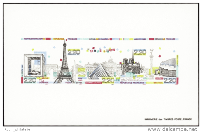 N° 2579 /2583 Panorama De Paris Bande épreuve De Luxe Qualité:  Cote: 275&nbsp; &euro; - Otros & Sin Clasificación