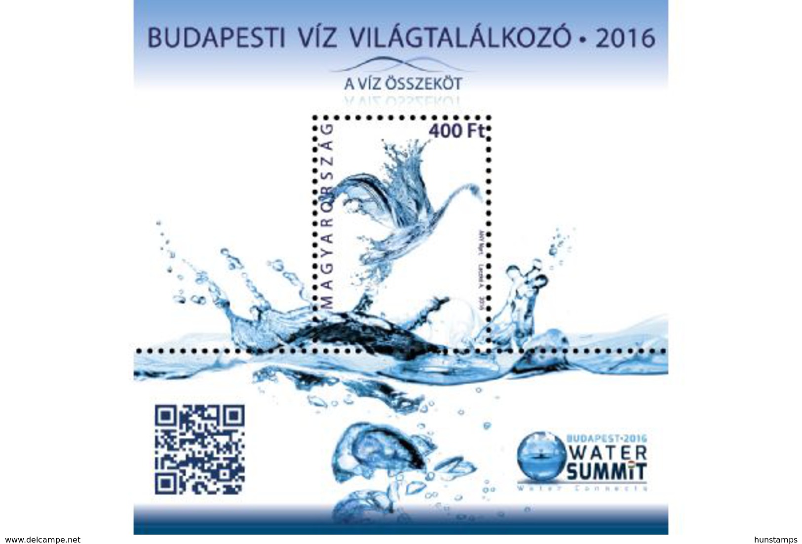 Hungary 2016. Water Worldcongress, Budapest Sheet With Animals / Water Birds / Marine Life - MNH (**) - Neufs