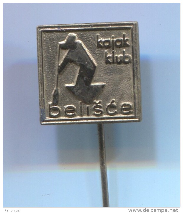 ROWING, KAYAK, CANOE - Club BELISCE, Croatia, Vintage Pin Badge, Abzeichen - Rudersport