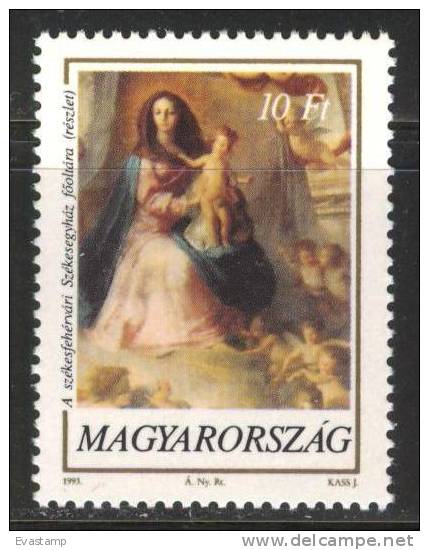 HUNGARY - 1993. Christmas / Altarpiece - Madonna And Child By Hillebrant MNH! Mi 4269. - Neufs