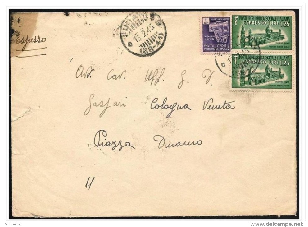 Italia/Italy/Italie: Lettera Per Espresso, Special Delivery Letter, Lettre Par Livraison Express - Poste Exprèsse