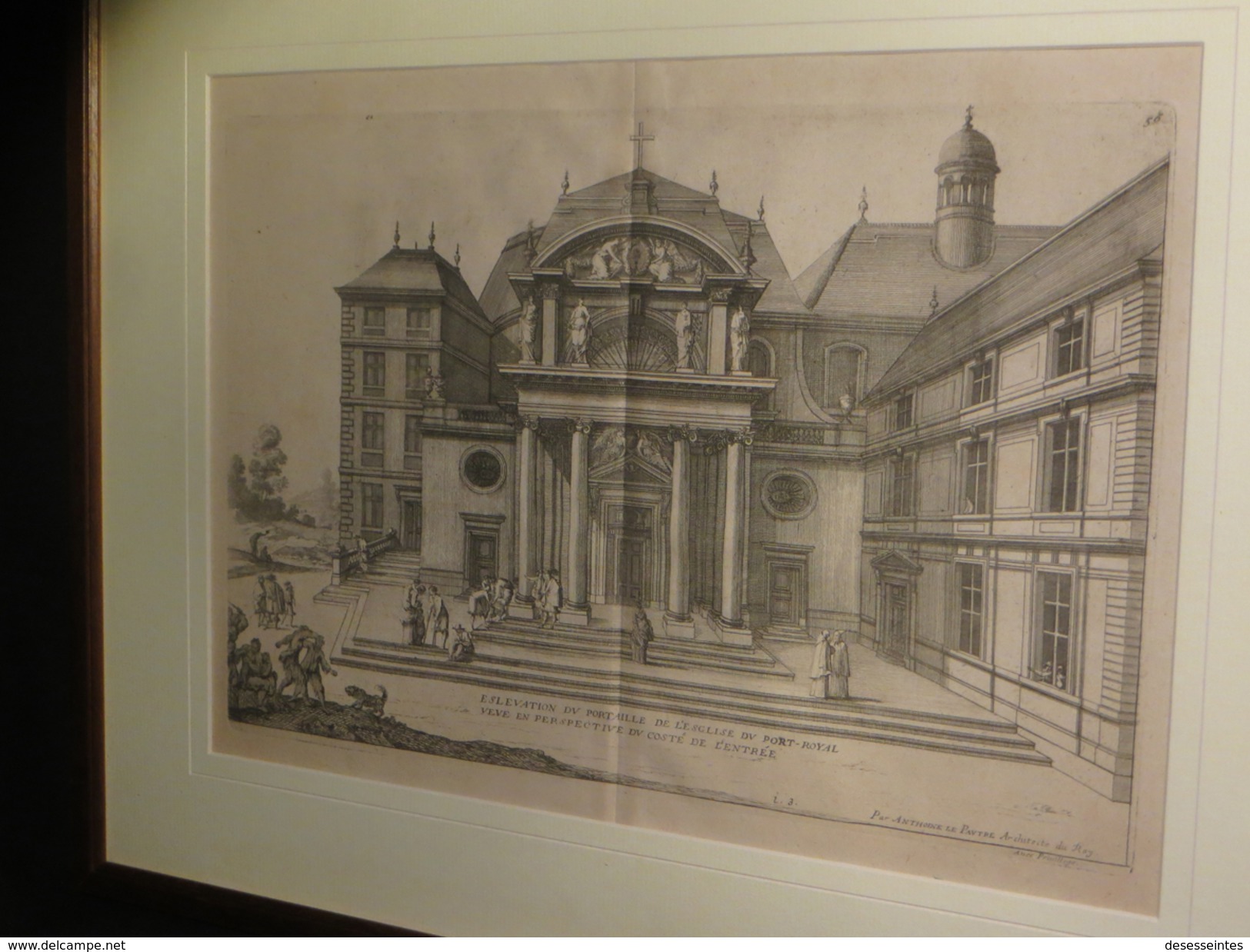 [ARCHITECTURE JANSENISME] LE PAUTRE (Anthoine Ou Antoine LEPAUTRE / LE PAULTRE) - Eglise Du Port-Royal. C. 1680. - Bis 1700