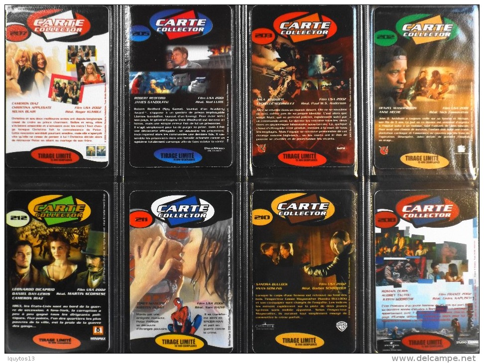 LOT De 8 CARTES VIDEO FUTUR COLLECTOR N° : 202-203-205-207-208-210-211-212 - Scan Recto / Verso - TBE - Collectors