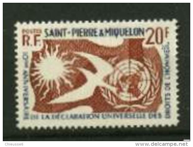 St Pierre Et Miquelon **  N° 358 - Déclaration Des Droits De L' Homme - Unused Stamps