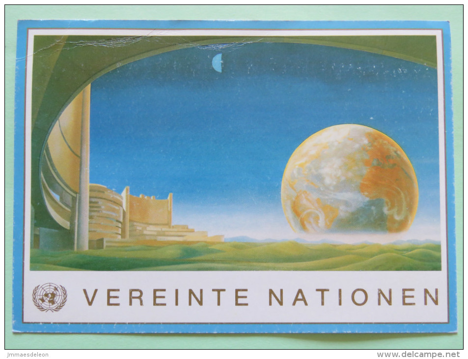 United Nations (Vienna) 1992 Stationery Maxicard Unused - Earth Painting By Kurt Regschek - Cartas & Documentos