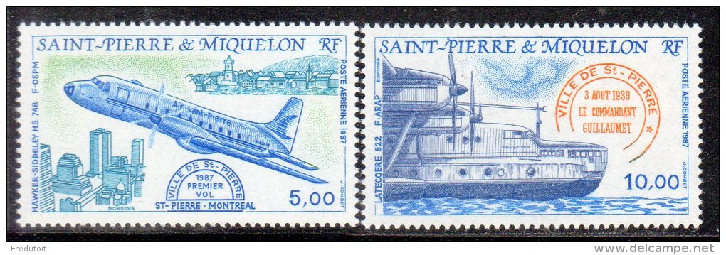 ST PIERRE ET MIQUELON -1987 -  P.A  N° 64/65   ** - Ongebruikt