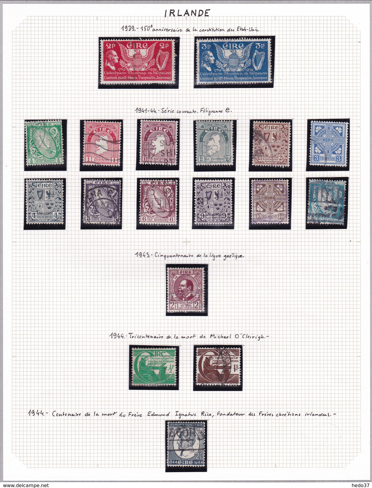 Irlande - Collection Vendue Page Par Page - Timbres Neufs *(avec Charnière) / Oblitérés- Qualité B/TB - Usati