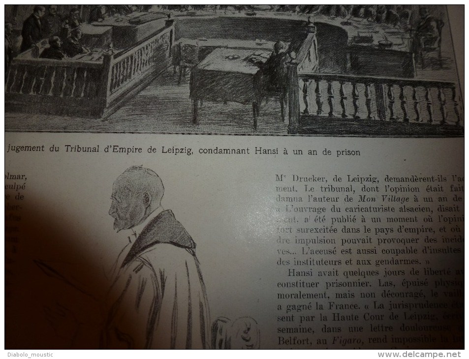 1914 HANSI Condamné;Révolution IRLAND (Ulster);Sécurité Du PLM;Saint-Jean-Cap-Ferrat;Peinture Et Sculpture; HERBERTISME - L'Illustration