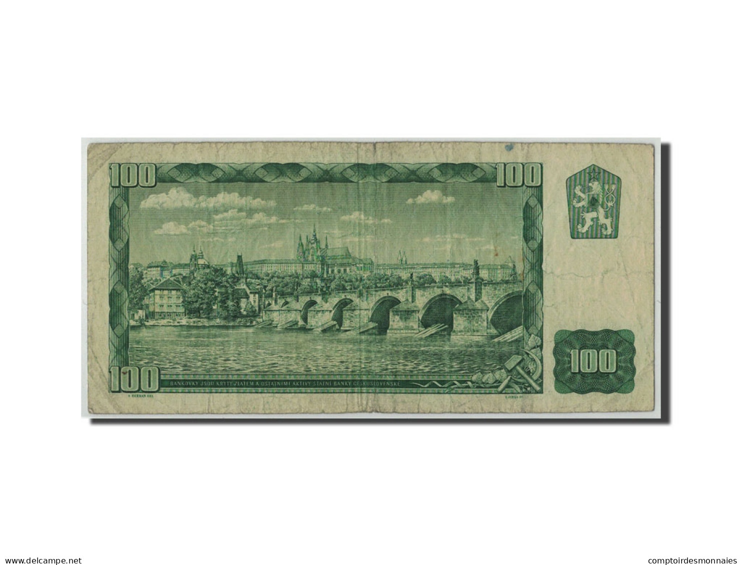 Billet, Tchécoslovaquie, 100 Korun, 1961, KM:91b, B+ - Czechoslovakia