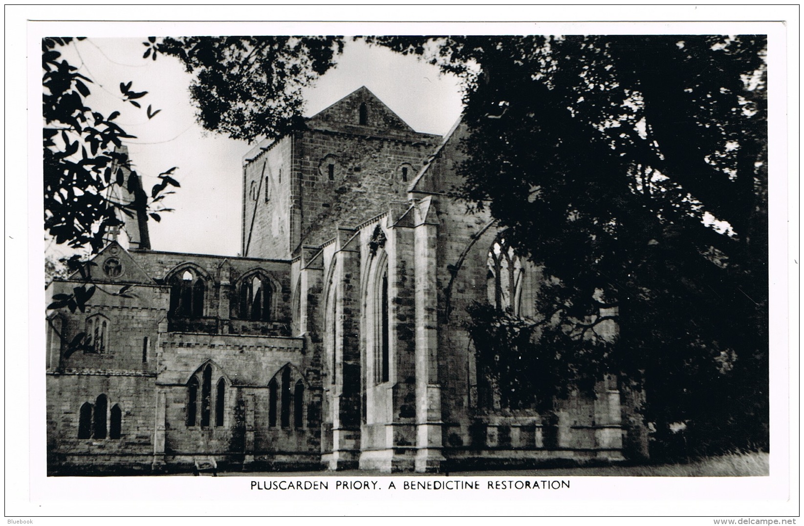 RB 1132 - Real Photo Postcard - Pluscarden Priory &amp; Benedictine Restoration Elgin Scotland - Moray