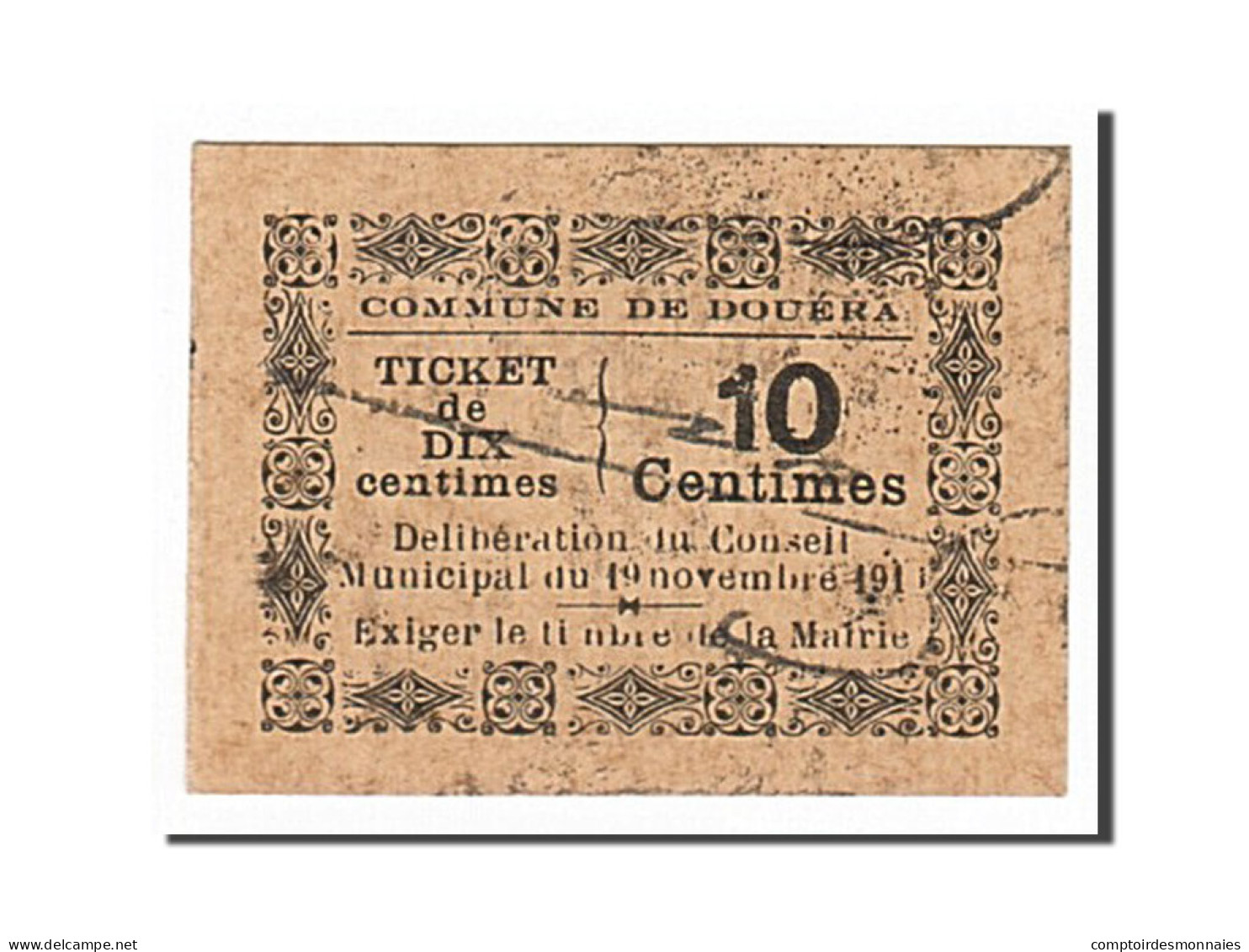 Billet, Algeria, 10 Centimes, 1916, 1916-11-19, TTB - Algerije