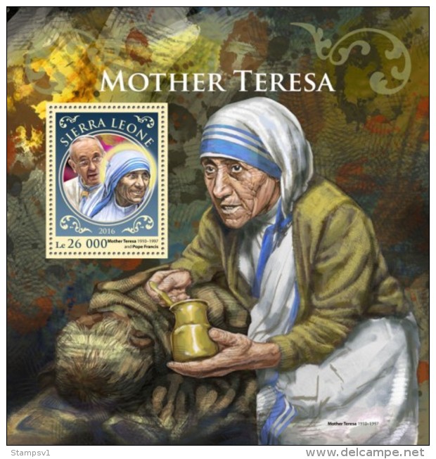 Sierra Leone. 2016 Mother Teresa. (915b) - Mother Teresa