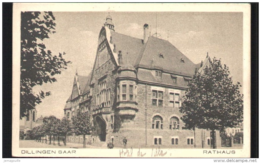 DILLINGEN - SAAR - RATHAUS - 9.3.1919 - W-23 - Kreis Saarlouis