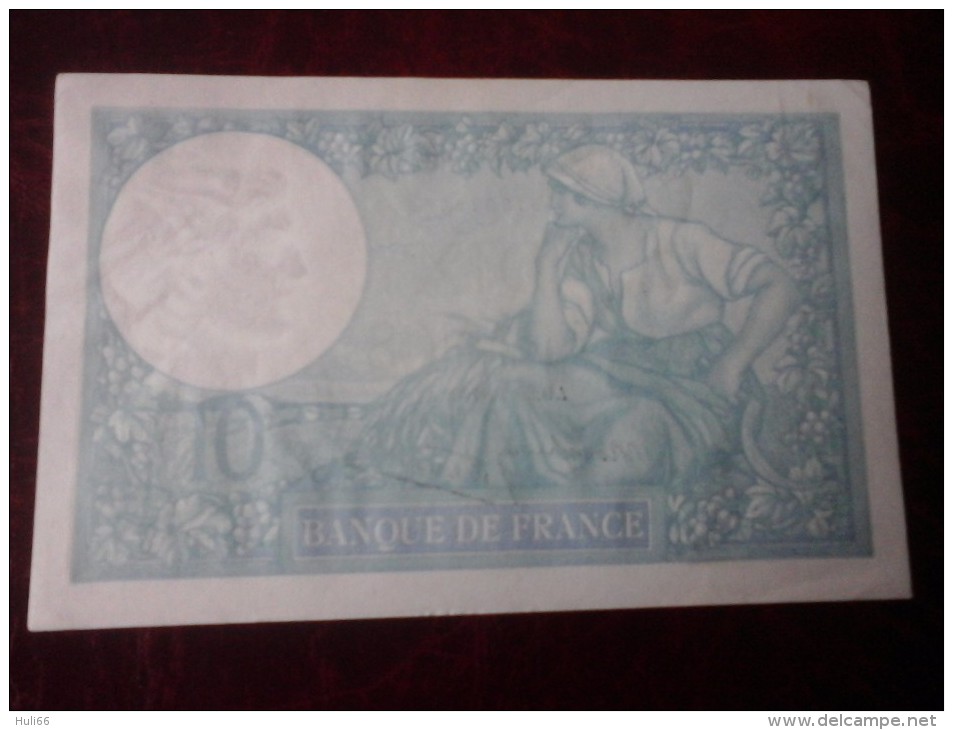 Magnifique Billet De 10 Francs Minerve - 10 F 1916-1942 ''Minerve''