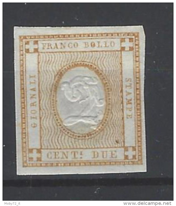 Italia - 1862 - Nuovo/new MH - Giornali - Sass. N. 10 - Andere & Zonder Classificatie