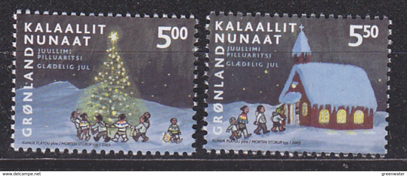 Greenland 2003 Christmas 2v ** Mnh (33915A) - Ongebruikt