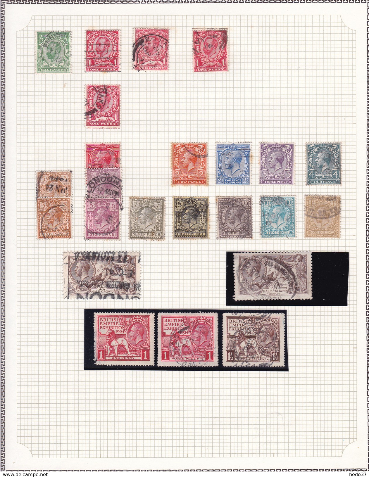 Grande Bretagne - Collection Vendue Page Par Page - Timbres Oblitérés / Neufs* (avec Charnière) - Qualité B/TB - Other & Unclassified