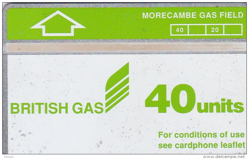 UK, CUR009, 40 Units, British Gas - Morecampe GasField (Green Header), 2 Scans.    (Cn : 227A). - Boorplatformen