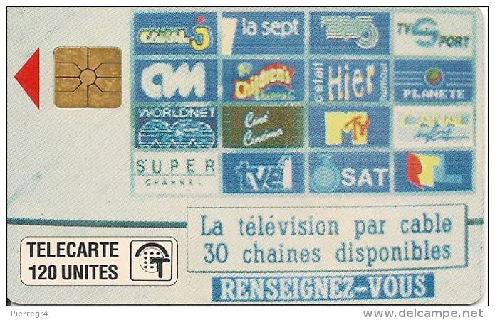 CARTE°-PUBLIC-MONACO-120U-MF13-GEMA-TELE CABLEE-UTILISE-V°Zone Régie T 30mm-TBE- - Monaco