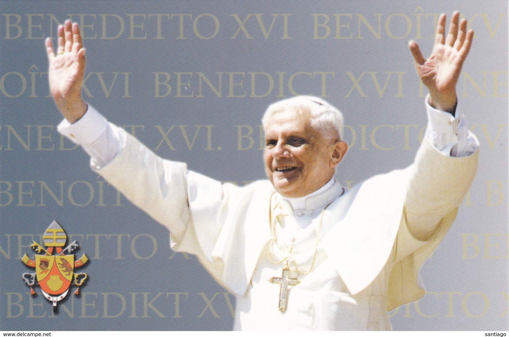 ZK  Paus Benediktus XVI   /   Zegel Nr  1431 ( Met Eifeltoren ) - Storia Postale