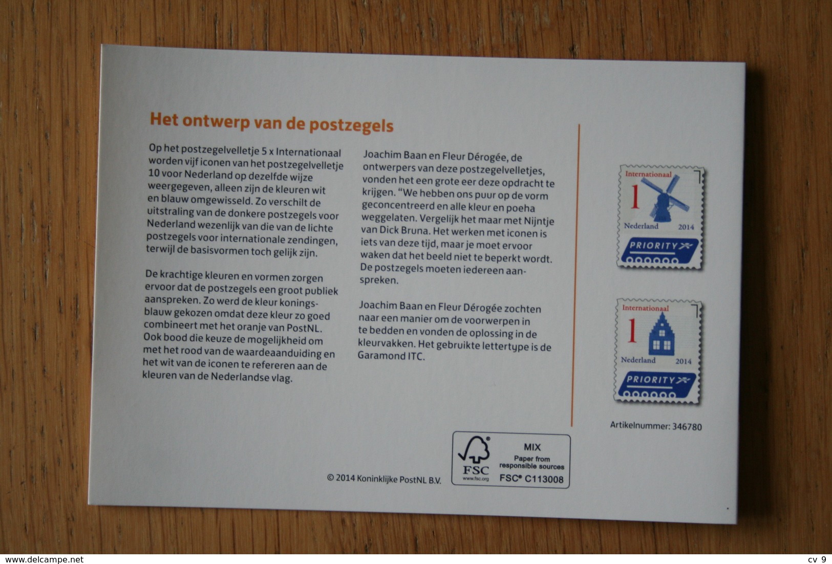 Dutch Symbols International Post PZM 495 Presentaion Pack 2014 POSTFRIS MNH ** NEDERLAND / NIEDERLANDE / NETHERLANDS - Unused Stamps