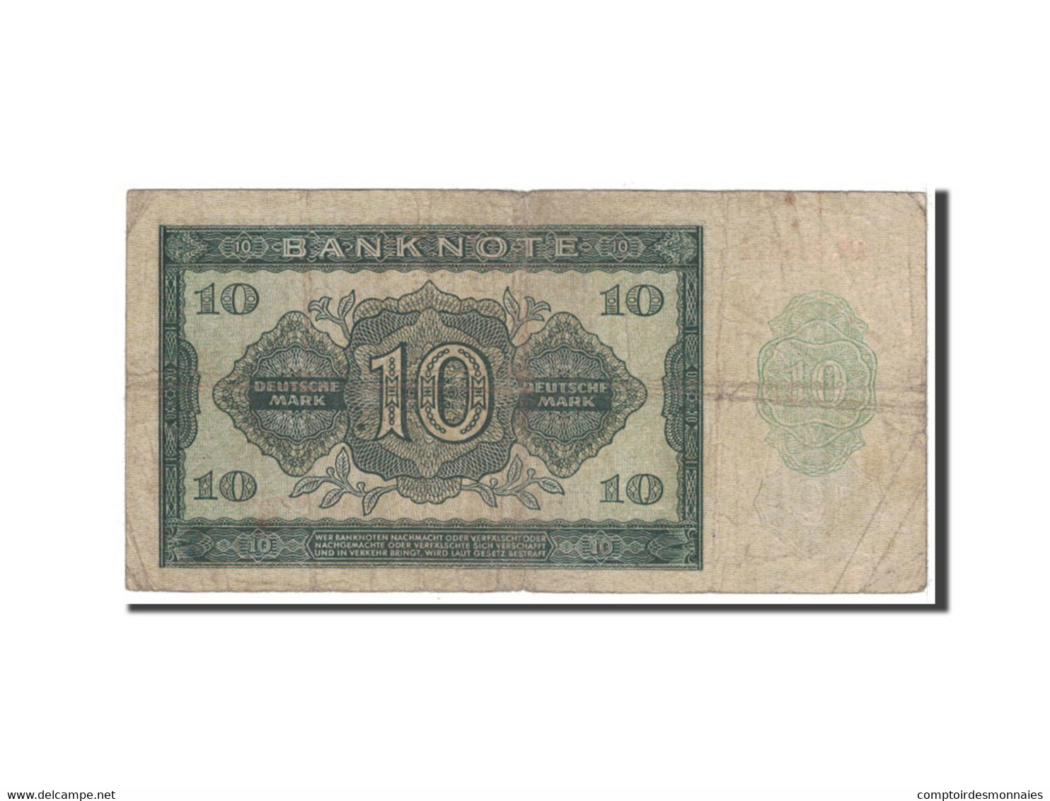Billet, République Démocratique Allemande, 10 Deutsche Mark, 1948, Undated - 10 Mark