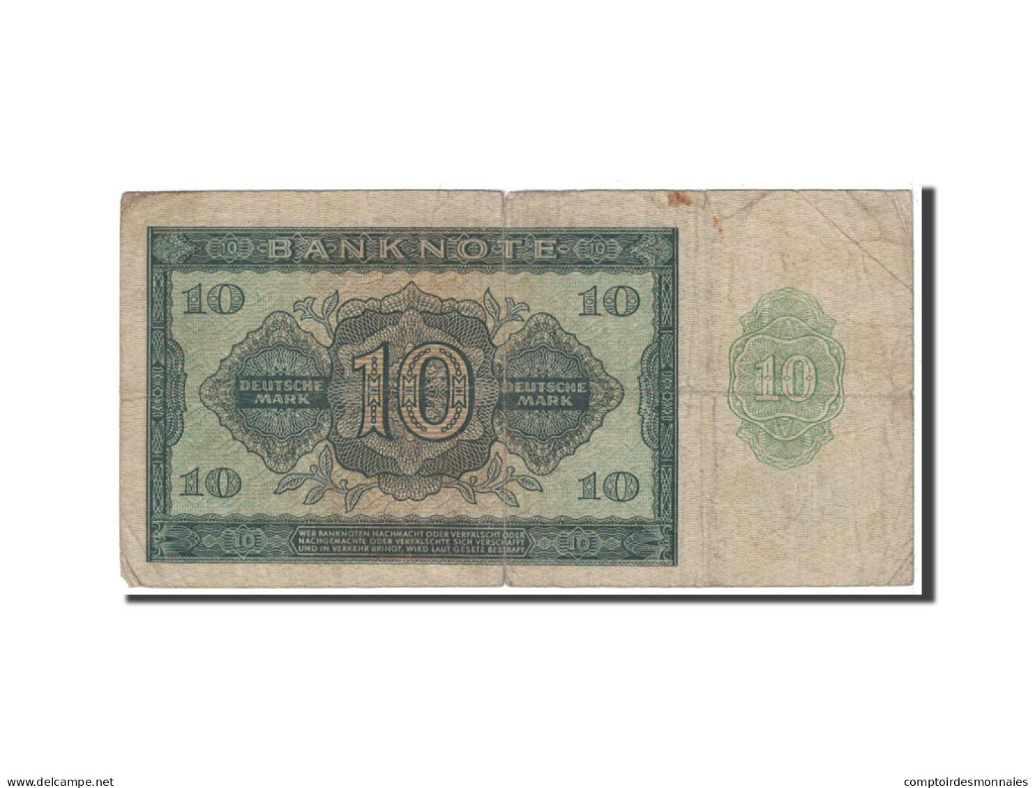 Billet, République Démocratique Allemande, 10 Deutsche Mark, 1948, Undated - 10 Mark