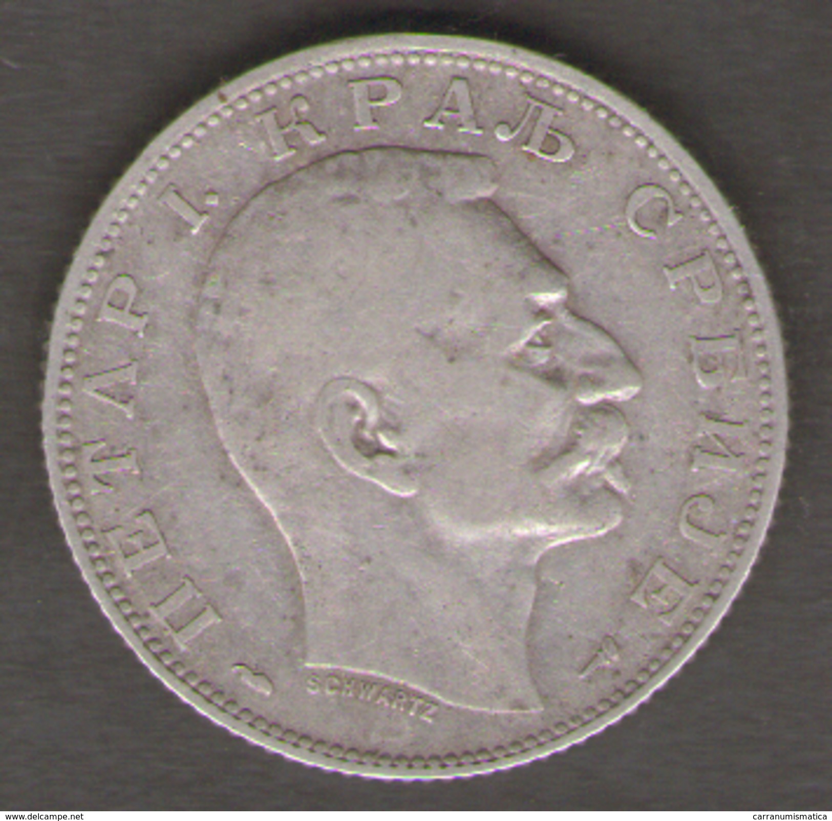 SERBIA 20 DINAR 1915 AG SILVER - Serbie