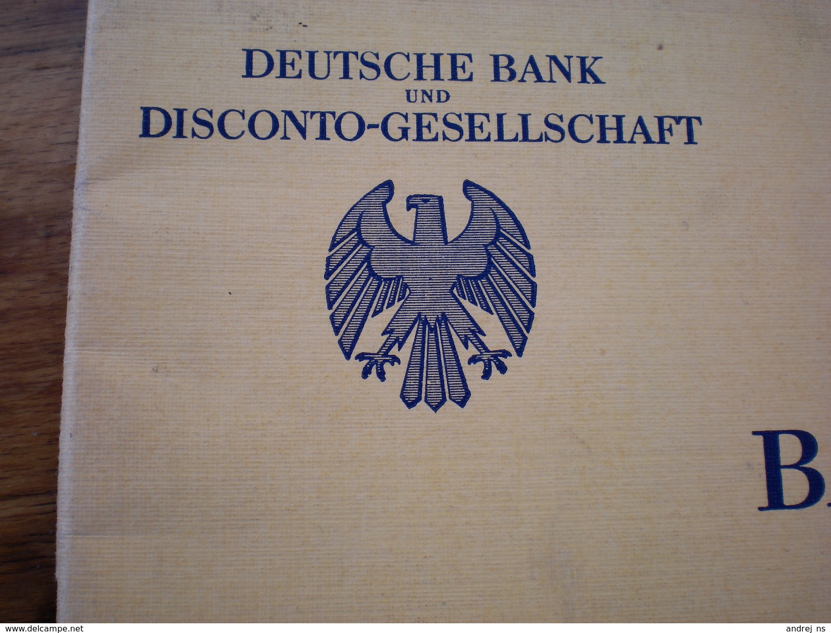 Deutsche Bank Disconto  Gesellschaft Badewr Liste 1930 44 Pages - Bank En Verzekering