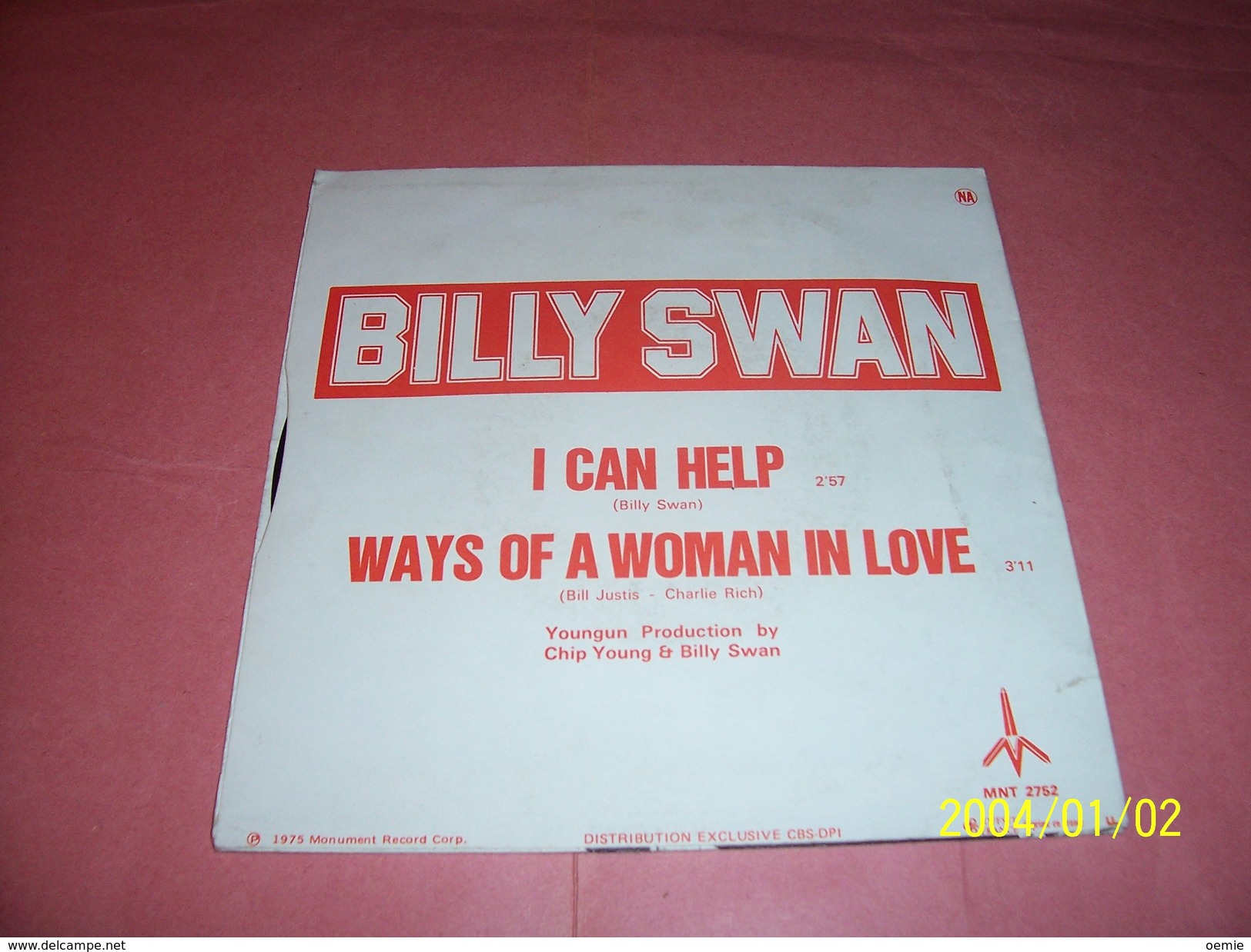 BILLY  SWAN  °  I CAN HELP - Country & Folk