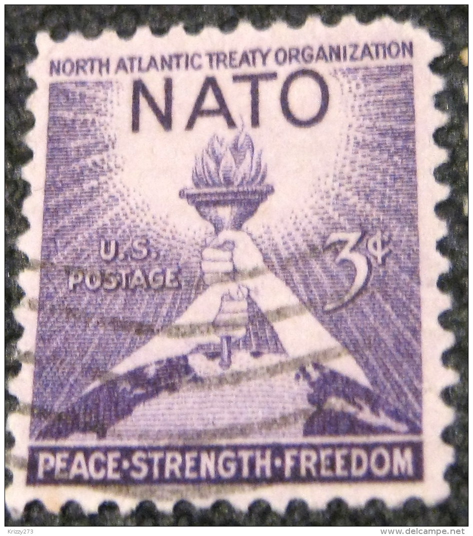 United States 1952 NATO - North Atlantic Treaty Organization 3c - Used - Autres & Non Classés