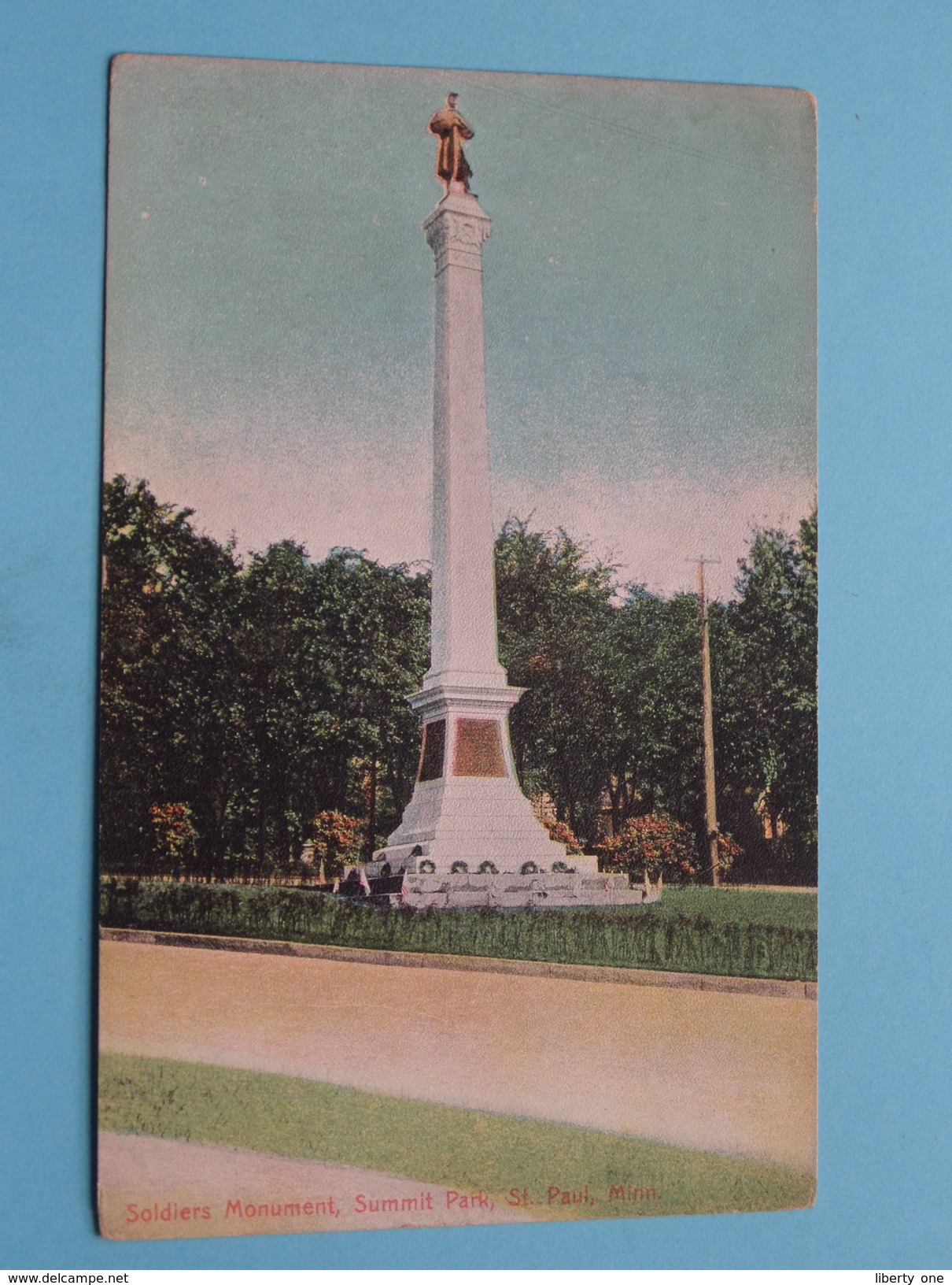 SOLDIERS Monument SUMMIT Park () Anno 19?? ( Zie Foto Details ) !! - St Paul