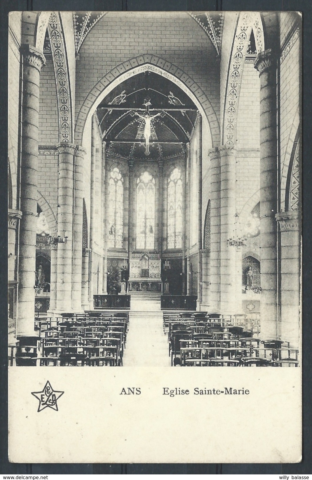 +++ CPA - ANS - Eglise Sainte Marie  // - Ans