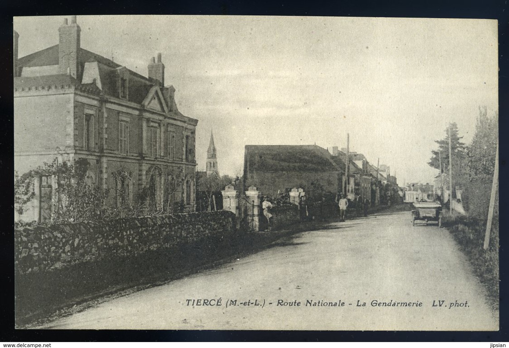 Cpa Du 49 Tiercé -- Route Nationale - La Gendarmerie  JIP87 - Tierce