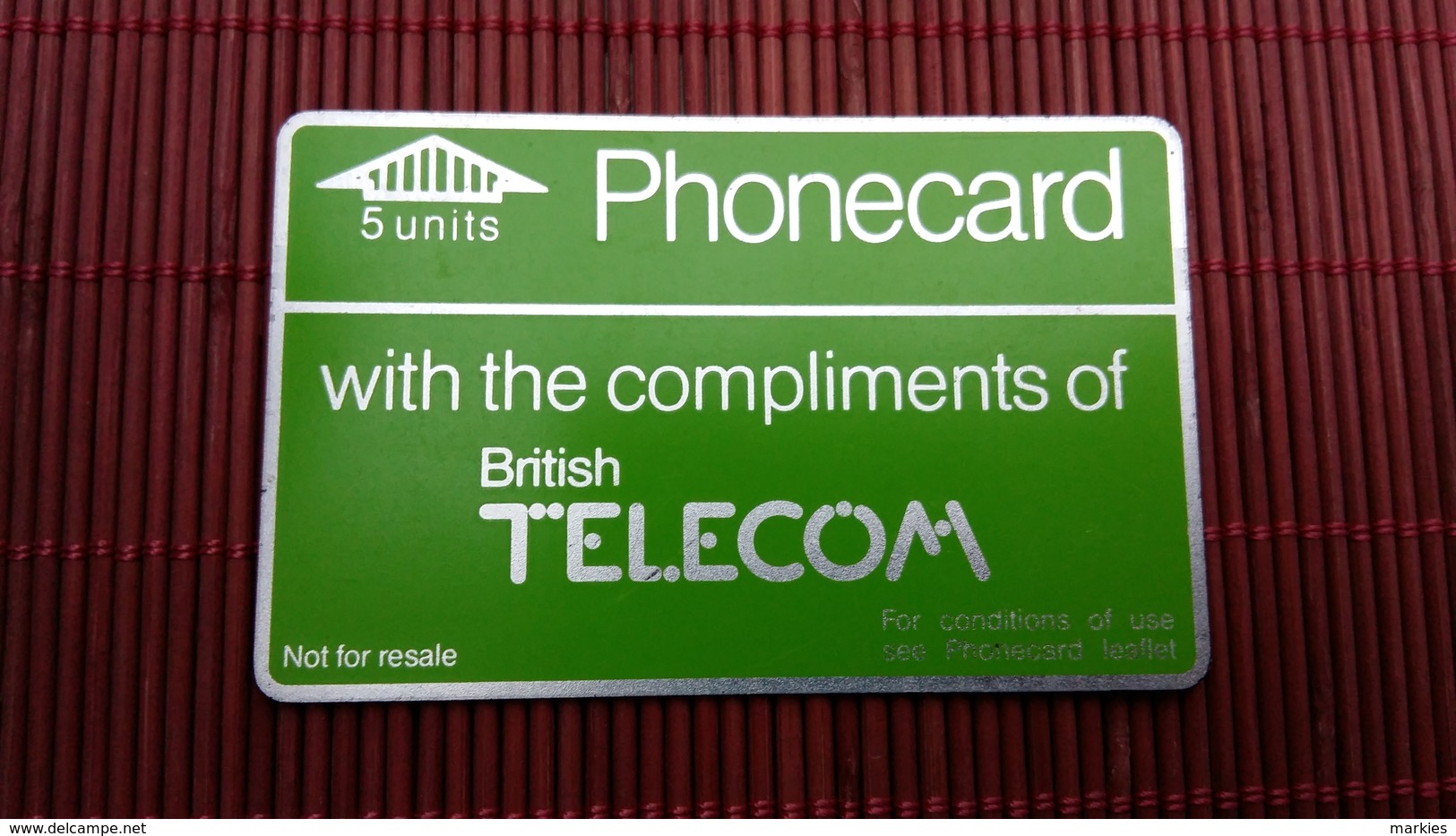 Phonecard UK With Compliments 603 B Used Rare - BT Private