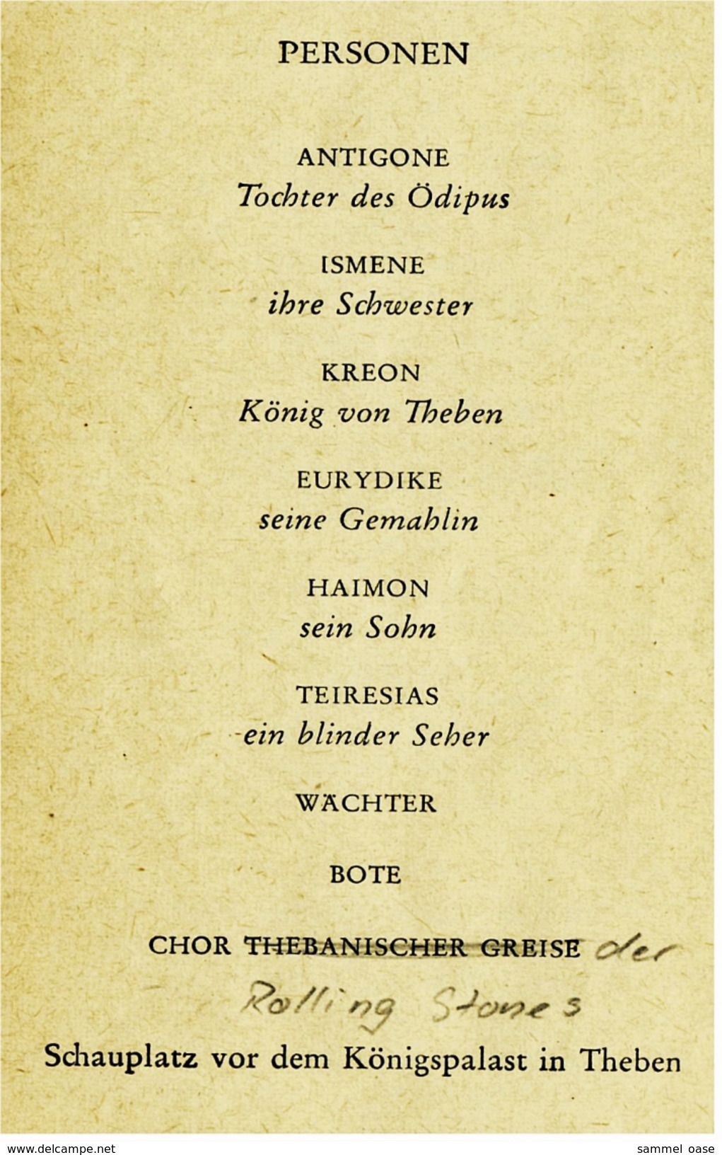 Reclam Heft  -  Antigone Tragödie  -  Von Sophokles  -  1966 - Theatre & Scripts