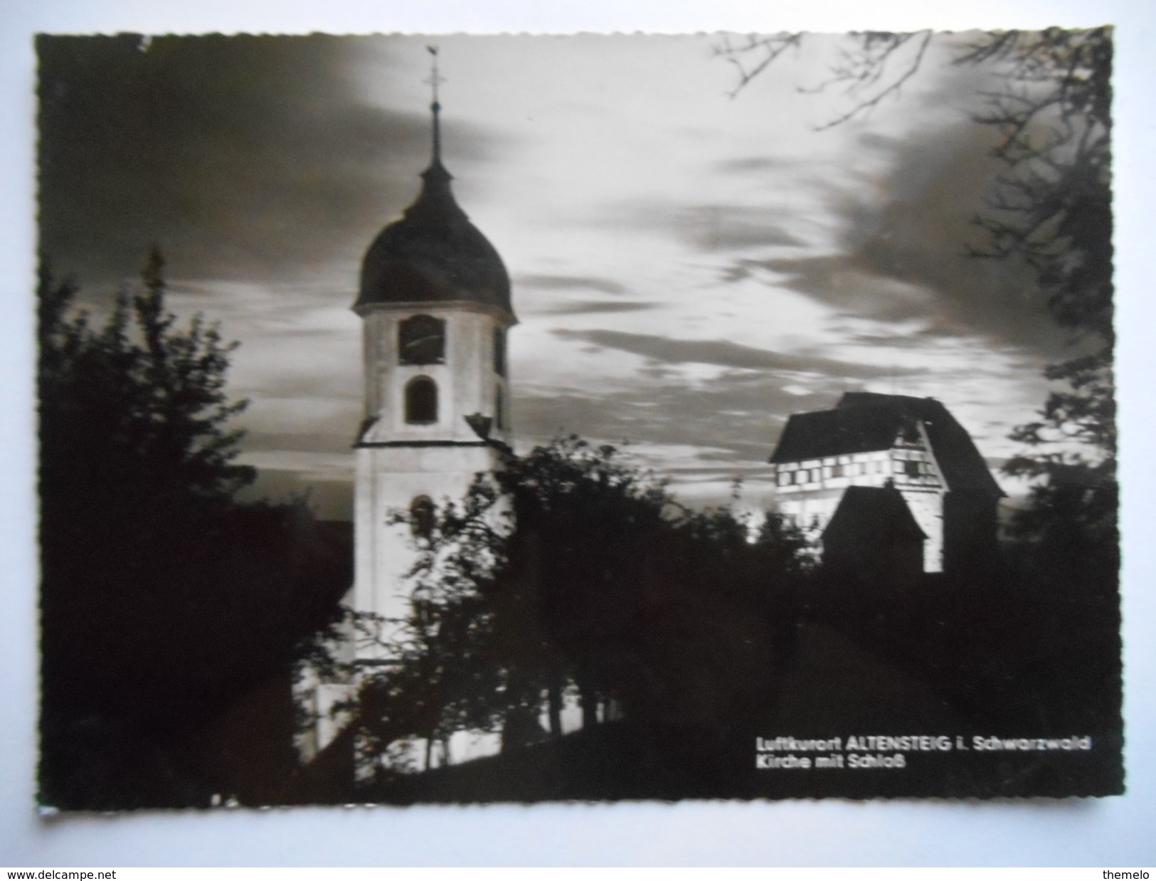 CPSM "Luftkurort Altensteig I. Schwarzwald - Kirche Mit Schloss" - Altensteig