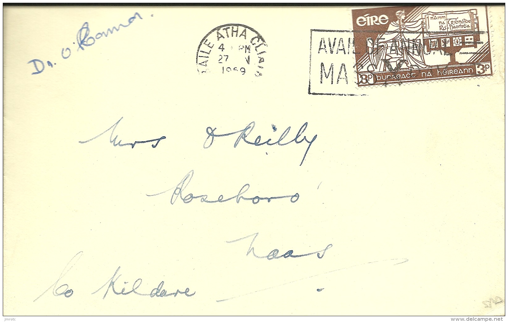 Lettre Irlande 1959   (2) - Storia Postale