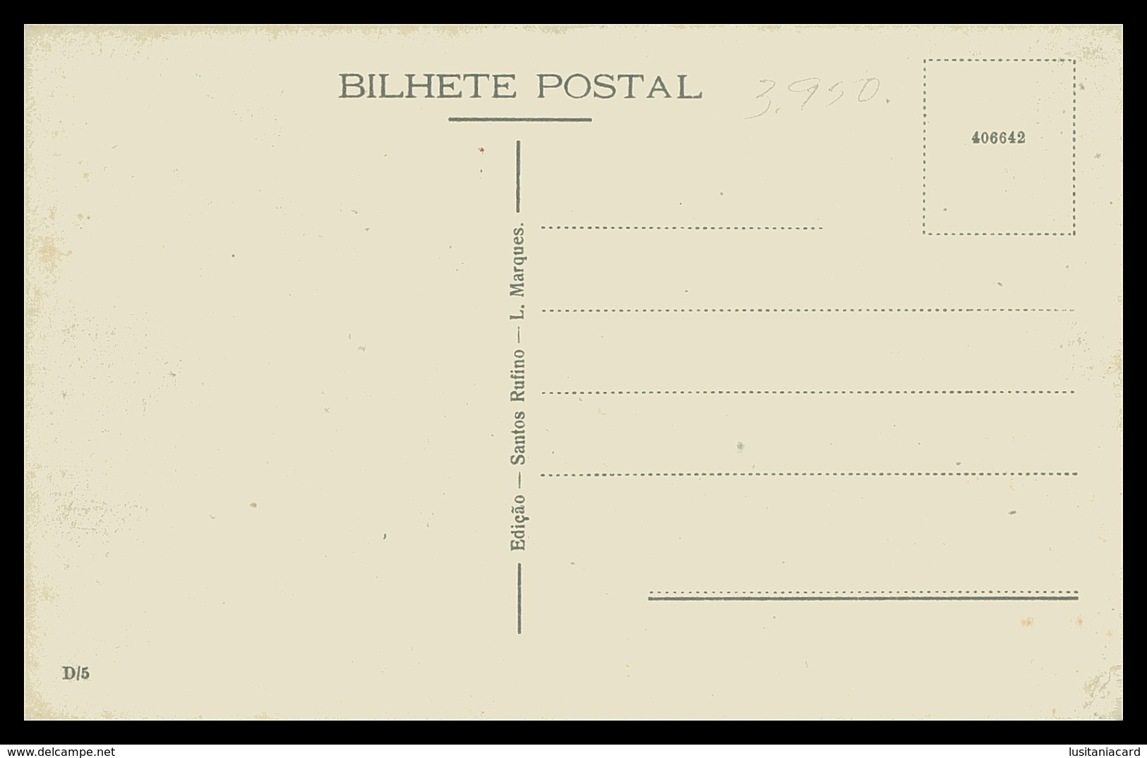 LOURENÇO MARQUES - Rua Da Gavea ( Ed. Santos Rufino Nº D/5) Carte Postale - Mozambique