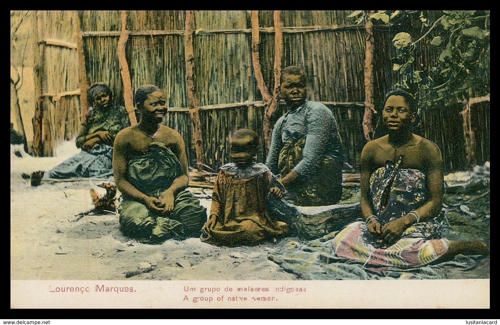 LOURENÇO MARQUES - Um Grupo De Mulheres Indigenas( Ed. Spanos & Tsitsias Nº 4764) Carte Postale - Mozambique