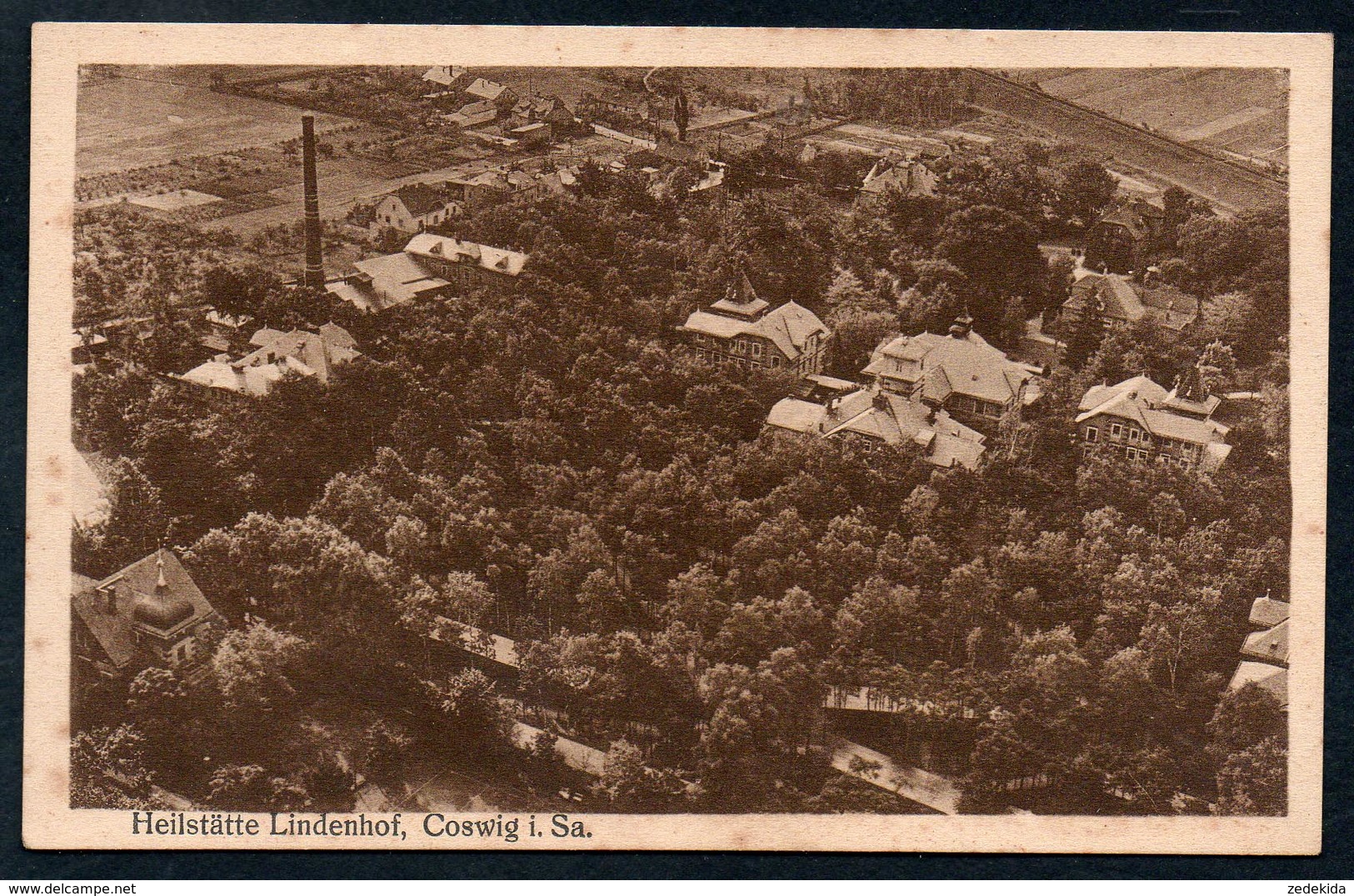 8928 - Alte Ansichtskarte - Coswig - Lindenhof - Aero Lloyd Luftbild - N. Gel - Coswig