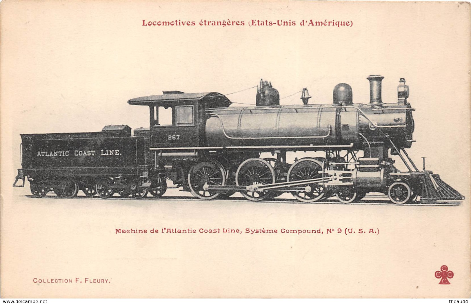 -  Les Locomotives Etrangères - Etats-Unis D'Amérique - Machine De L'Atlantic Coast Line - Materiale