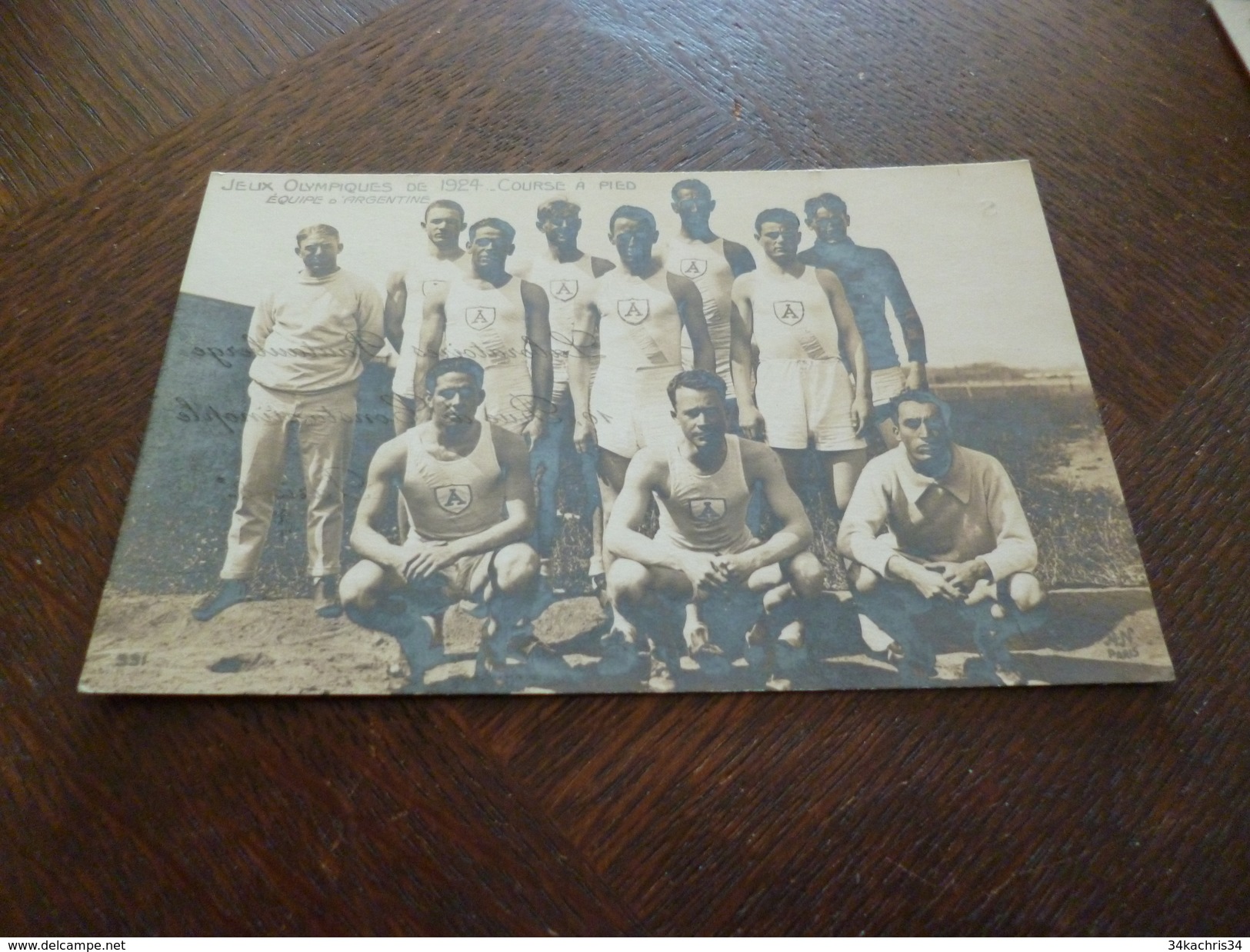 CPA Sport Jeux Olympiques De 1924 Course à Pied Athlétisme L'équipe D'Uruguay - Athlétisme