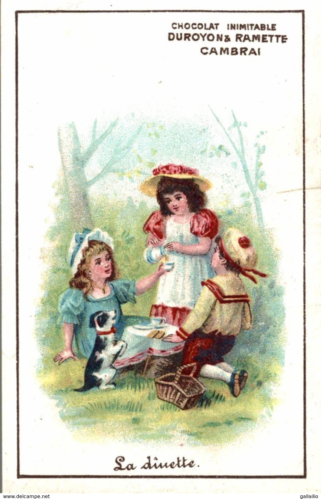 CHROMO CHOCOLAT DUROYON ET RAMETTELA DINETTE LITHO LANDSBERG - Duroyon & Ramette