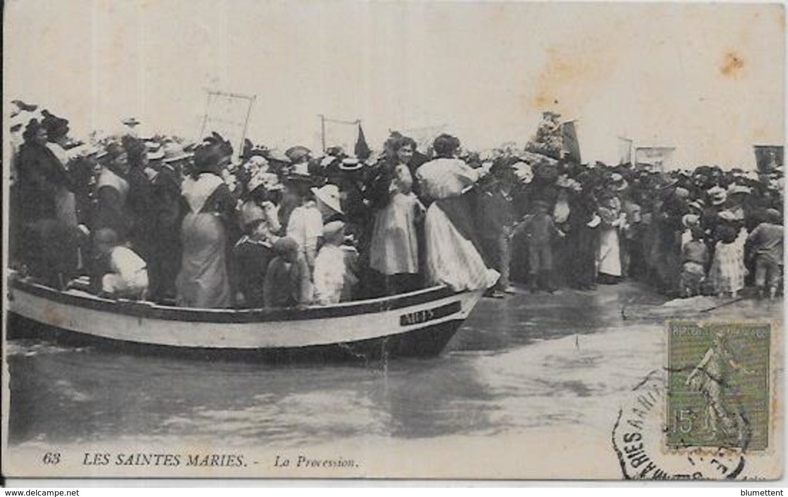 CPA Saintes Maries De La Mer Camargue Circulé Bohémiens - Saintes Maries De La Mer