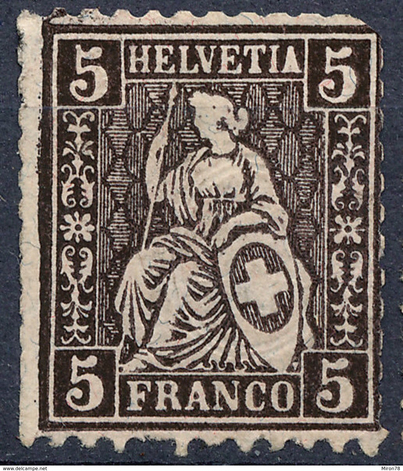 Stamp Switzerland 1881  5c Mint Lot#32 - Neufs