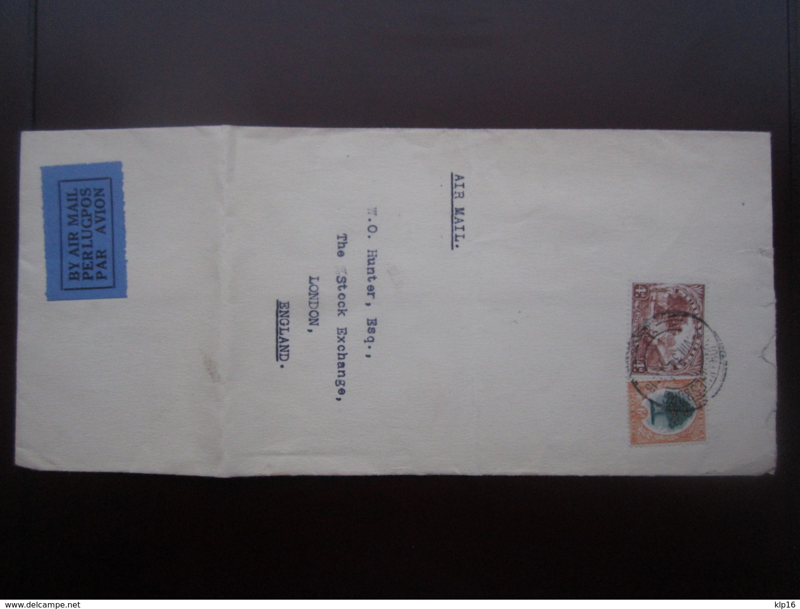 1934 SOUTH AFRICA AIRMAIL JOHANNESBURG COVER To ENGLAND - Non Classés